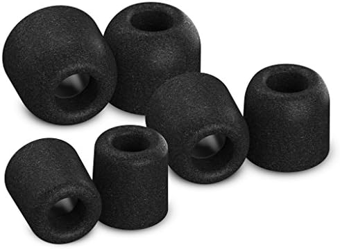 Isolation Noise Cancelling Memory Foam Earphone Tips for Sennheiser HD1 Momentum MIE2, IE 800 S, CX 3.00, 5.00 and 7.00BT, Premium Replacement Earbud Tips, Comfortable Secure Fit(S/M/L,3 Pairs)