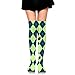 Produktbild suzhouxiu Seahawks Seattle Football Argyle Womens Knee High Socks Long Socks Sport Socks Thin for Running,Medical,Athletic,Travel