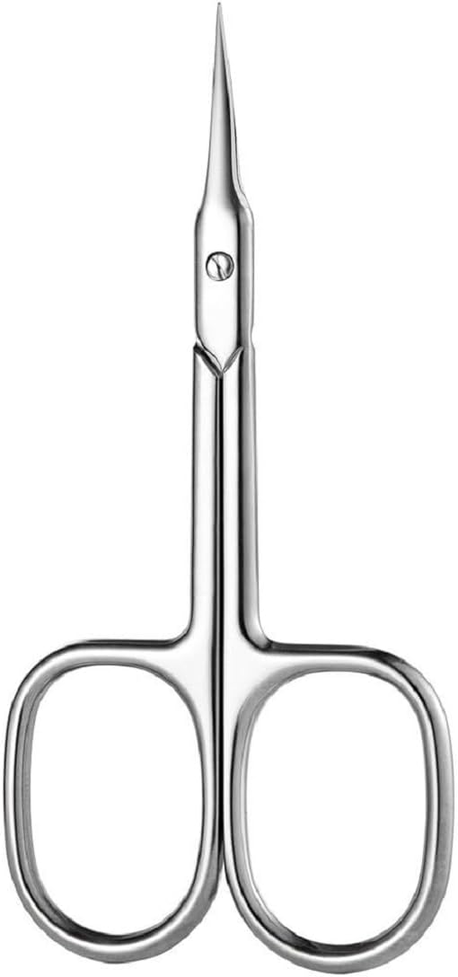 Tijeras profesionales para Cutículas, Tijeras de Belleza en Acero Inoxidable para Cejas, Bigote, Nariz Vello, Tijeras Manicura Tijeras Corta Cuticulas