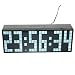 Produktbild LambTown Große LED Anzeige Uhr Desktop Wandmontage Digitaluhr mit Temperatur Kalender für Wohnzimmer Werkstatt Weiß