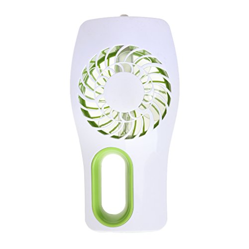 Gazechimp Mini Ventilator Handventilator mit Luftbefeuchter USB Standventilator – Grün - 5