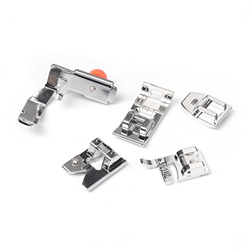Muzee 32Pcs Multifunktions Nähmaschine Fuß Set Domestic Presser Feet Kit für den Bruder, Babylock, New Home, Janome, Elna, Toyata, Sänger, Elna, Simplicity, Necchi, New Home, Kenmore - 5