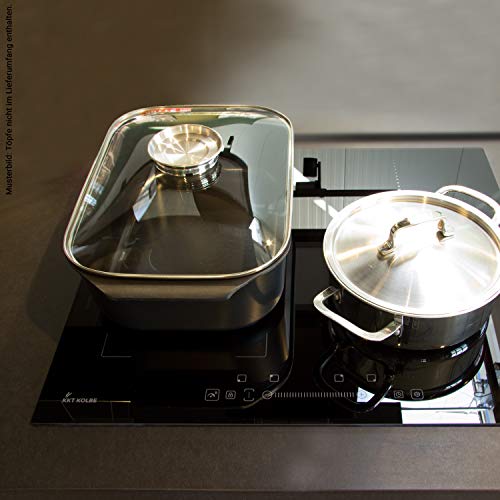 Autarkes Herdset: 60cm Einbau-Backofen EB8012EDP + 59cm Induktionskochfeld IND5901FZ (Heißluft, Grill-/Bratsystem, Pyrolyse, Timer, Touch, Teleskopauszüge) SET8012EDP2FZ - KKT KOLBE – Bild 3