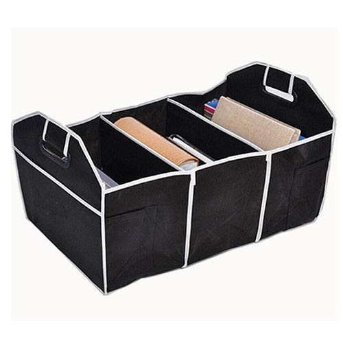 Roy Foldable Car Auto Back Rear Trunk Seat Big Storage Bag Pocket Cage Organizer for Mahindra TUV300