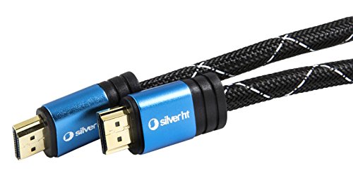 SilverHT 93010 - Cable HDMI de 3 m (V 2.0, 18Gbps/60Hz, High End, M/M) color negro