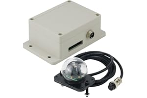 Lfhelper Solar Tracker Controller Single Axis Sun Tracking Controller 12V-24V Automatic Solar Tracking System Sonnenverfolgungssystem mit Lichtsensor 2m Kabel Automatischer Manueller Modus