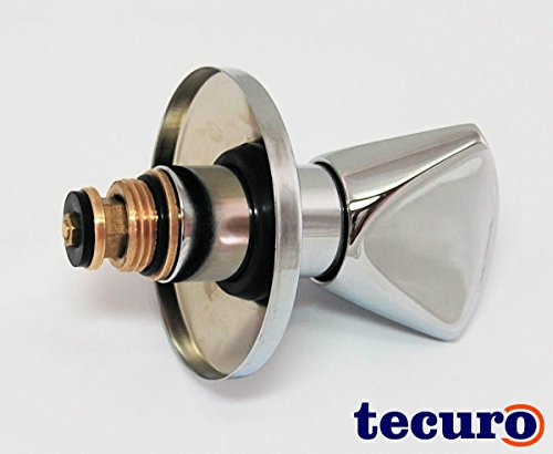 tecuro Sanitär-Oberteil 1/2 inkl. Griff und Rosette für Unterputz-Ventile – kalt/blau - 3