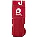 Piccalilly Organic Cotton Red Girls Cable Knit Tights