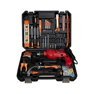 Device Powerful Drill Machine with Drill Tool Set 350W - 2800 RPM - 13 mm Power & Hand Tool Kit (20 Tools)