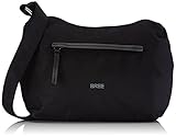 Gewicht in kg: 0.25kg BREE Barcelona NYLON 7, black, reporter 295900007 Damen Umhängetaschen 28x7x20 cm (B x H x T), Schwarz (black 900)