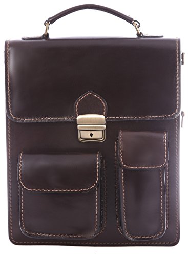 OH MY BAG - Bolso al hombro para hombre Taille Unique, Marrón (marrón oscuro), Taille Unique