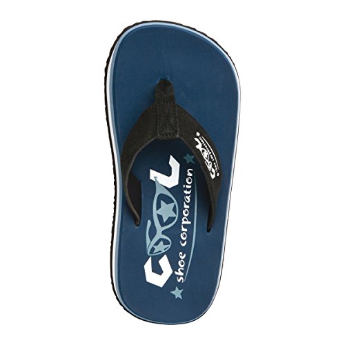 Cool Shoes Original Pi DARK DENIM Flip Flops Sandalias Sandalias de playa Chanclas de baño - Azul oscuro, 35/36, cuero opaco