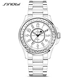 HWCOO Schöne Coole Uhr SINOBI / 9390 Damen quarzuhr Japanischen Bewegung Strass dekorative Nachahmung Porzellan Strap Uhr (Color : 4)