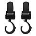 NuoYo Stroller Hook Can be 360-Degree Rotation Flexible Adjustment of Direction Maximum Weight 3kg 2 Pack Black