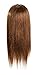 19" (Michelle) 100% human Hair Cosmetology School Student Professional Training Head mannequin heads Hairdressing Manikin Head Light Brown