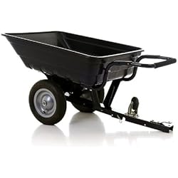 Turfmaster Remorque/Brouette Basculante 200 kg pour tracteur tondeuse, autoportée, quad
