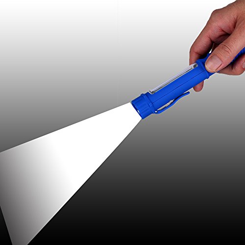 Tragbare LED Arbeitsleuchte Taschenlampe und COB Flutlicht mit Befestigungs-Clip und Magnet.Sehr geeignet für Heim, Auto, Camping, Emergency Kit, Werkstatt und mehr!Plus KOSTENLOS Batterien - 6