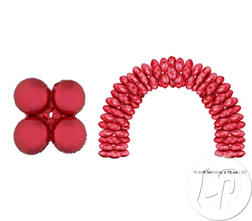 Preisvergleich Produktbild 10 Stück Luftballons rot 76 cm für Arche