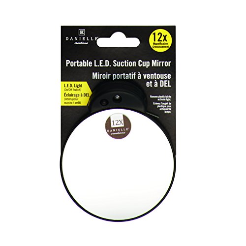 Danielle Creations Mini LED Suction Mirror 9 cm