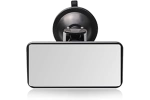 Shkalacar Car Mirror for Back Seat, 360° Rotatable Suction Cup Rear View Mirror Acrylic plastic Not Fragile