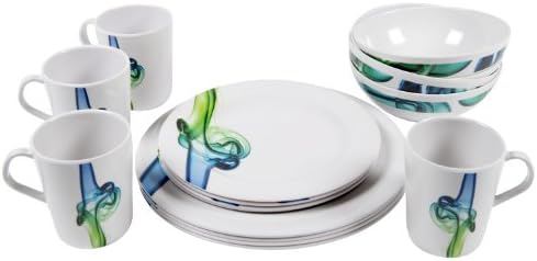 Camp 4 Lucca 91711 16-Piece Crockery Set for 4 People Blue