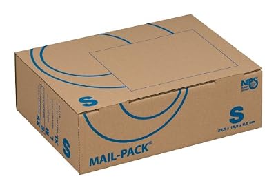 Nips 141311162 / MAIL-PACK® BASIC S Carton d'expédition 255 x 185 x 85 mm Lot de 20 Couleur : marron (Import Royaume Uni)