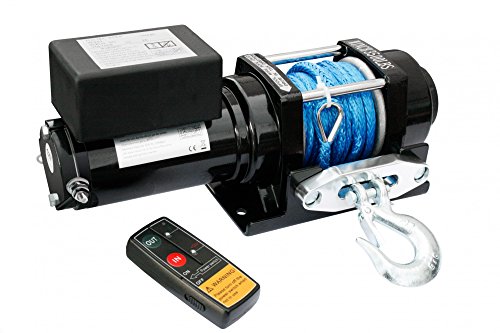 Elektrische ATV Seilwinde 4000 Lbs Funk Kustoffseil Dyneema - 2