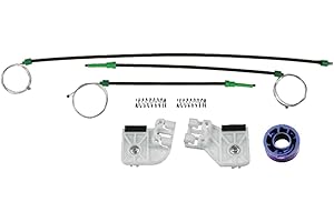 Bossmobil compatible con POLO N9, Delantero derecho, kit de reparación de elevalunas eléctricos