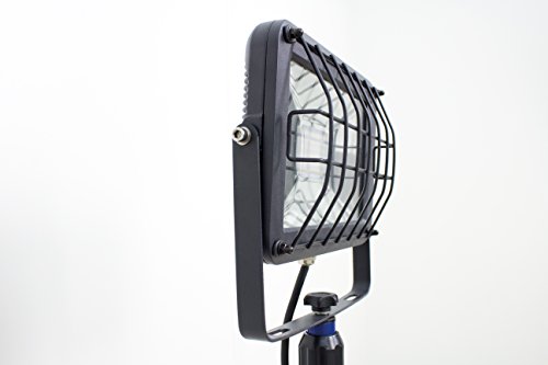 as – Schwabe Chip-LED-Strahler 30 W auf Stativ, IP 65 Baustrahler für Aussen und Baustelle, Blau a_plus, 1 Stück, 46403 - 4