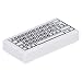 Produktbild LEGO® Fliese 1 x 2 mit Computer Tastatur Standard, Aufdruck Weiß