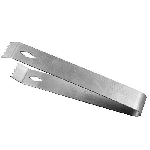 ZNYSTAR Edelstahl Eiszange für Lebensmittel Salat süßes Brot CakeClip Eisklemme Eiszange Buffet Bar BBQ (Ice Tong) - 2