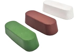 scottchen PRO Buffing Polishing Cutting Compounds 7.4 Oz. Kit 70g/pcs - Green Fine/White Medium/Brown Coarse - 3 PCS