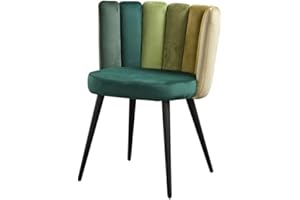 ‎KAWOLA KAWOLA - JADA Esszimmerstuhl - Modernes Design, Komfortabler Samtbezug, Einfache Montage - Grün, Metall