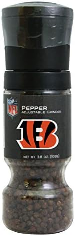 NFL Cincinnati Bengals Peppercorn Grinder,6.75"Es,Black