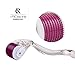 RC 0.5mm Titanium Micro-needles Roller System Derma 540 Needles Roller for Skin Care/ Therapy/ Treatment/ Rejuvenation - Transparent Handle & Purple Roller