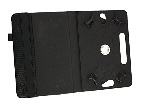 Emartbuy Medion LifeTab P9701 9.7 Zoll Tablet PC Universal ( 9 – 10 Zoll ) Gepolsterte Design Schwarz 360 Grad Rotierende Stand Folio Geldbörse Tasche Hülle + Schwarz Eingabestift - 3
