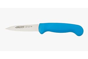 Arcos Serie 2900 - Cuchillo Mondador - Hoja de Acero Inoxidable Nitrum de 80 mm - Mango inyectado en Polipropileno Color Azul