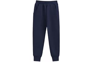 Smivibe Boys Girls School Jog Pants Kids Sports PE Joggers Trousers Jogging Tracksuit Bottoms 3-13 Years