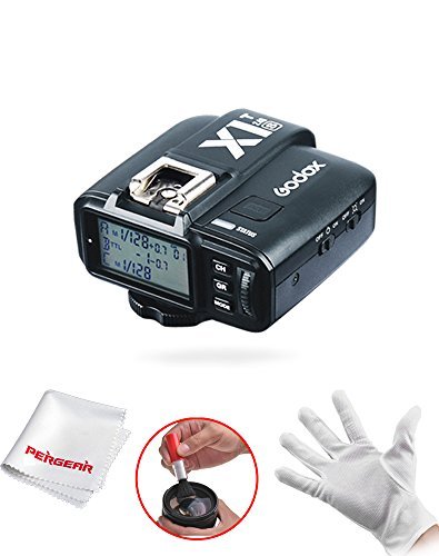 Godox X1T-S 2.4G Kabellos Blitzgeräte Auslöser Sender für Sony DSLR Kameras mit MI Shoe A77II A7RII A7R A58 A99 ILCE6000L - mit Pergear Reinigung Set Godox X1T-S 2.4G Kabellos Blitzgeräte Auslöser Sender für Sony DSLR Kameras mit MI Shoe A77II A7RII A7R A58 A99 ILCE6000L - mit Pergear Reinigung Set