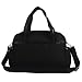 LCY Fashion Messenger Tote Baby Nappy Changing Bag Diaper Bag With Changing Mat Black