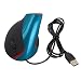 Produktbild Tping USB Wired Verbindungskabel 5 Tasten Ergonomische Vertikal Optische Maus,Arm Handgelenkschutz Widerstand Gegen Schmerz Mouse Kabellos und Anpassbaren 800/1200/1600 DPI Kompatibel mit Windows XP, Vista, Windows 7, Windows 8, ME, 2000, Mac OS, Linux, PC Laptop, Computer Blau