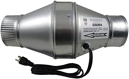 4 Metal In-Line Duct Booster Fan DBM4 by Tjfans
