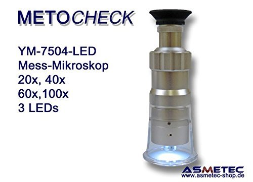 Preisvergleich Produktbild Metocheck YM-7504-60-LED, Messmikroskop 60fach