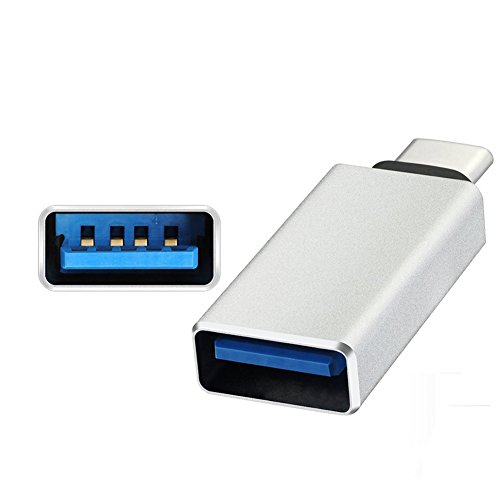 Type C Adapter USB-C 3.1 Typ C Stecker auf USB 3.0-Buchse Adapter für MacBook Chromebook Pixel, Nokia N1, Nexus 5X / 6P, and More (grau) - 2