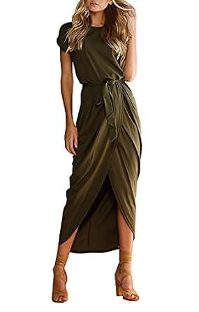 Yieune Summer Dress Women Maxi Dress Evening Party Dresses Polyester