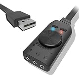 【Sistema operativo】El adaptador de tarjeta de sonido USB 2.0 externa puede funcionar con todos los principales sistemas de operación como Windows 98SE/ME/ 2000/XP/Server 2003/Vista/Windows 7, Linux, Mac OS, etc. Su tamaño ligero y portátil hace que sea cómodo de llevar a todas partes.