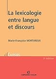 Image de La lexicologie : Entre langue et discours