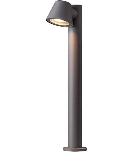 Lindby Lampada LED Da Esterno A Pavimento Cormac - Faretto Rotondo IP67, 4,8W, Alluminio Nero, Per Giardino, Terrazzo, Vialetto