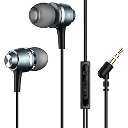 Mpow Auriculares In-Ear con Cable, Sonido Estéreo, Auriculares con Micrófono y Control en Cable para Móvil, Smartphones BQ Aquaris, iPhone 6/6s, Samsung, Huawei, XiaoMi, PC, iPad, iPod MP3/MP4