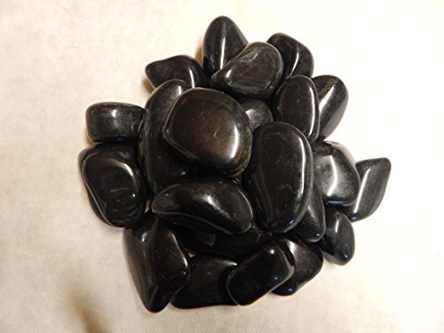 20kg Polierter Kiesel Glanzkies Flusskiesel Kieselsteine Gartenkies Zierkies Ziersteine schwarz - 3